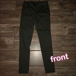 dark green high waisted skinny jean